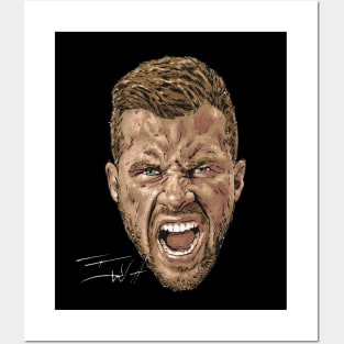 T.J. Watt Pittsburgh Portrait Posters and Art